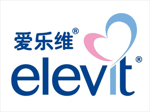 叶酸LOGO设计-elevit爱乐维品牌logo设计