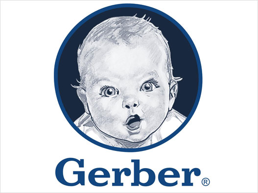 婴儿米粉LOGO设计-Gerber嘉宝品牌logo设计