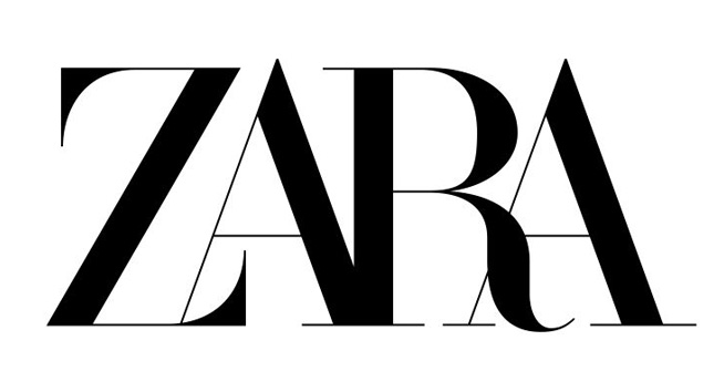 ZARA logo设计含义及服装品牌标志设计理念