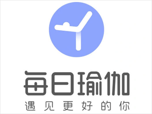 瑜伽垫LOGO设计-每日瑜伽品牌logo设计