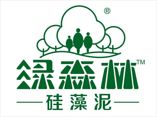 绿森林硅藻泥logo