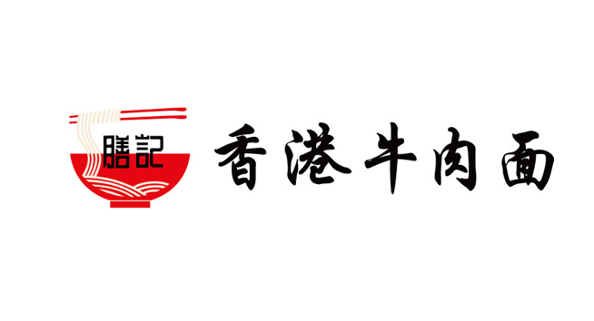 膳记牛肉面logo设计含义及餐饮品牌标志设计理念