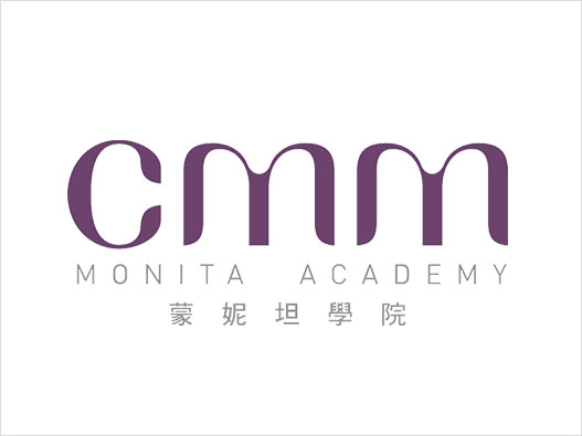 美发培训公司LOGO设计-MONITA蒙妮坦学院公司品牌logo设计