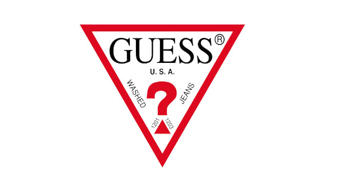 GUESS服饰logo设计含义及三角形标志设计理念