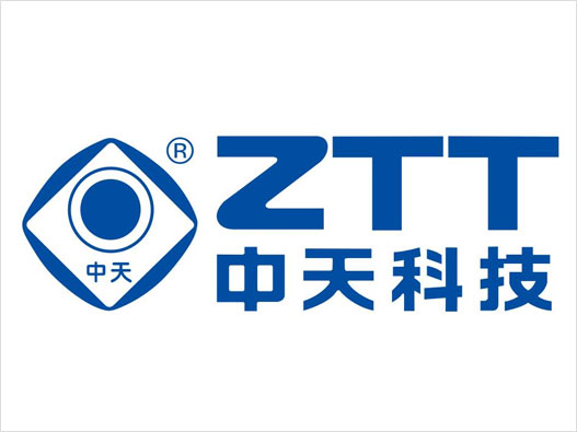 光纤光缆公司LOGO设计-ZTT中天科技公司品牌logo设计