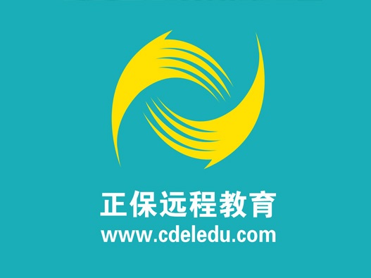 正保远程教育logo设计含义及培训机构标志设计理念