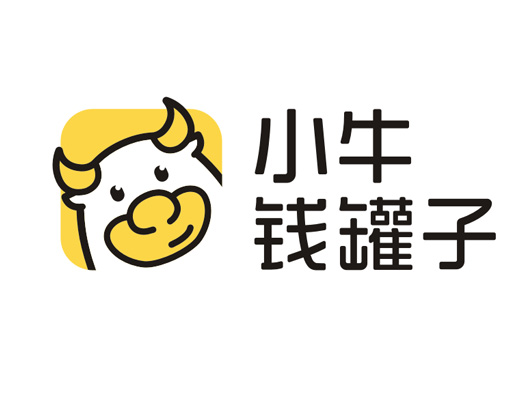 小牛钱罐子标志设计含义及logo设计理念