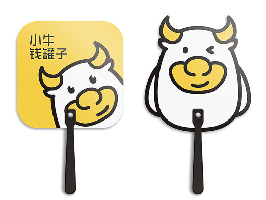 小牛钱罐子logo设计图片