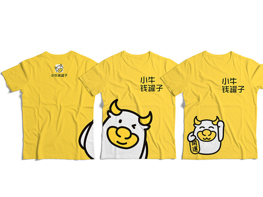 小牛钱罐子logo设计图片