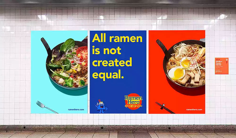 速食拉面品牌Ramen Hero新LOGO