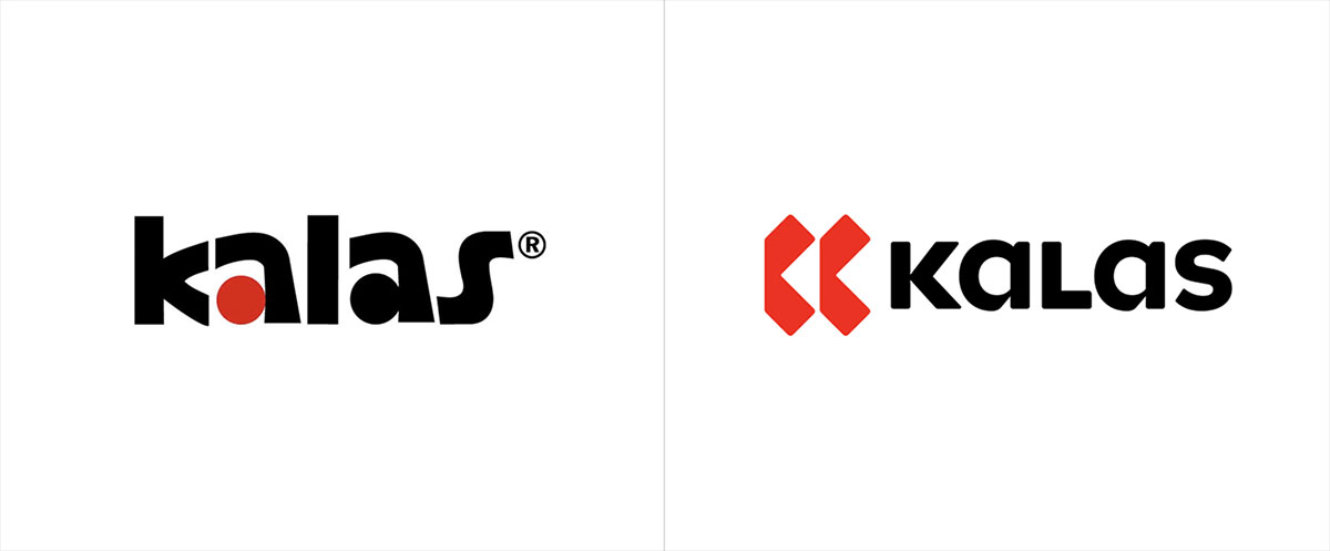 KALAS自行车服装新旧logo