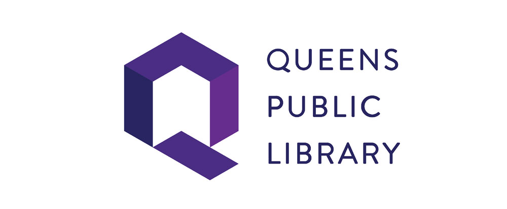 皇后区公共图书馆logo