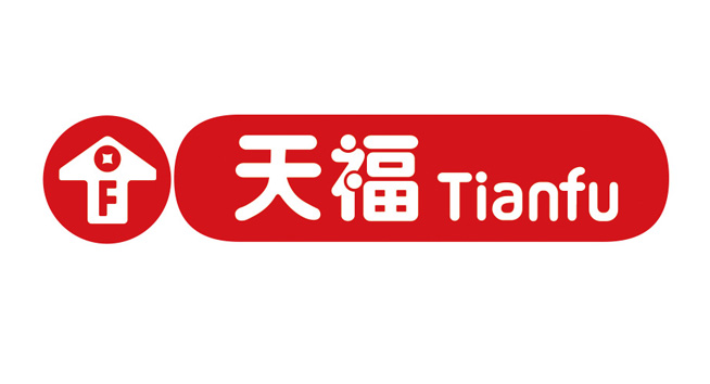 天福（Tianfu）logo设计含义及零售品牌标志设计理念
