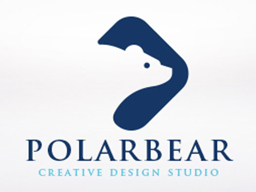 北极熊商标设计图片