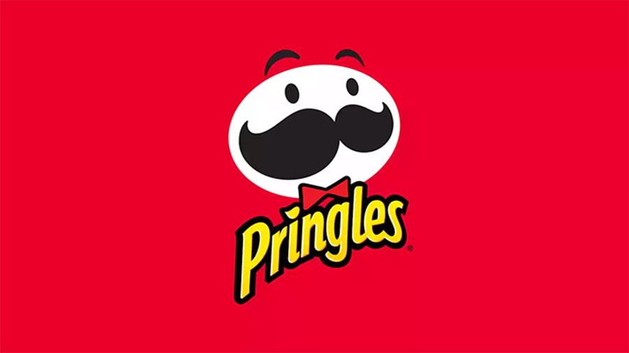 翘胡子老头变光头品客薯片LOGO