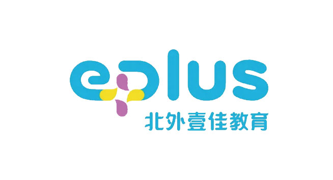 E PLUS北外壹佳教育logo设计含义及教育标志设计理念