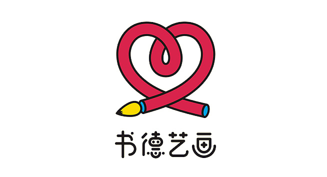 书德艺画logo设计含义及教育品牌标志设计理念