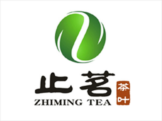 渐变色LOGO设计-止茗品牌logo设计