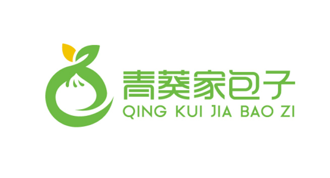 青葵家包子logo设计含义及餐饮品牌标志设计理念