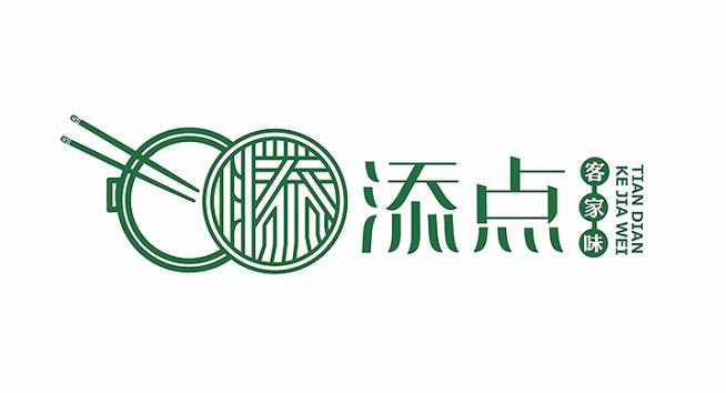 添点客家点心logo设计含义及餐饮品牌标志设计理念