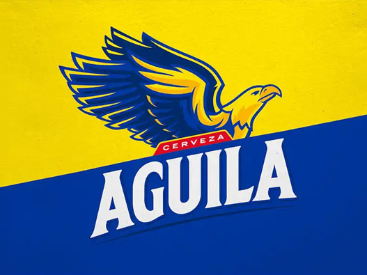 鹰牌啤酒Águila logo设计含义及啤酒标志设计理念