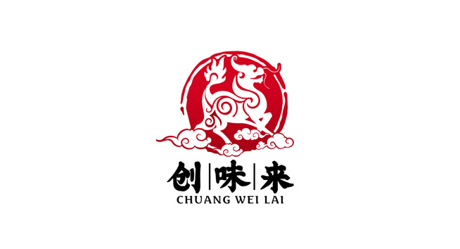 创味来logo设计含义及餐饮品牌标志设计理念