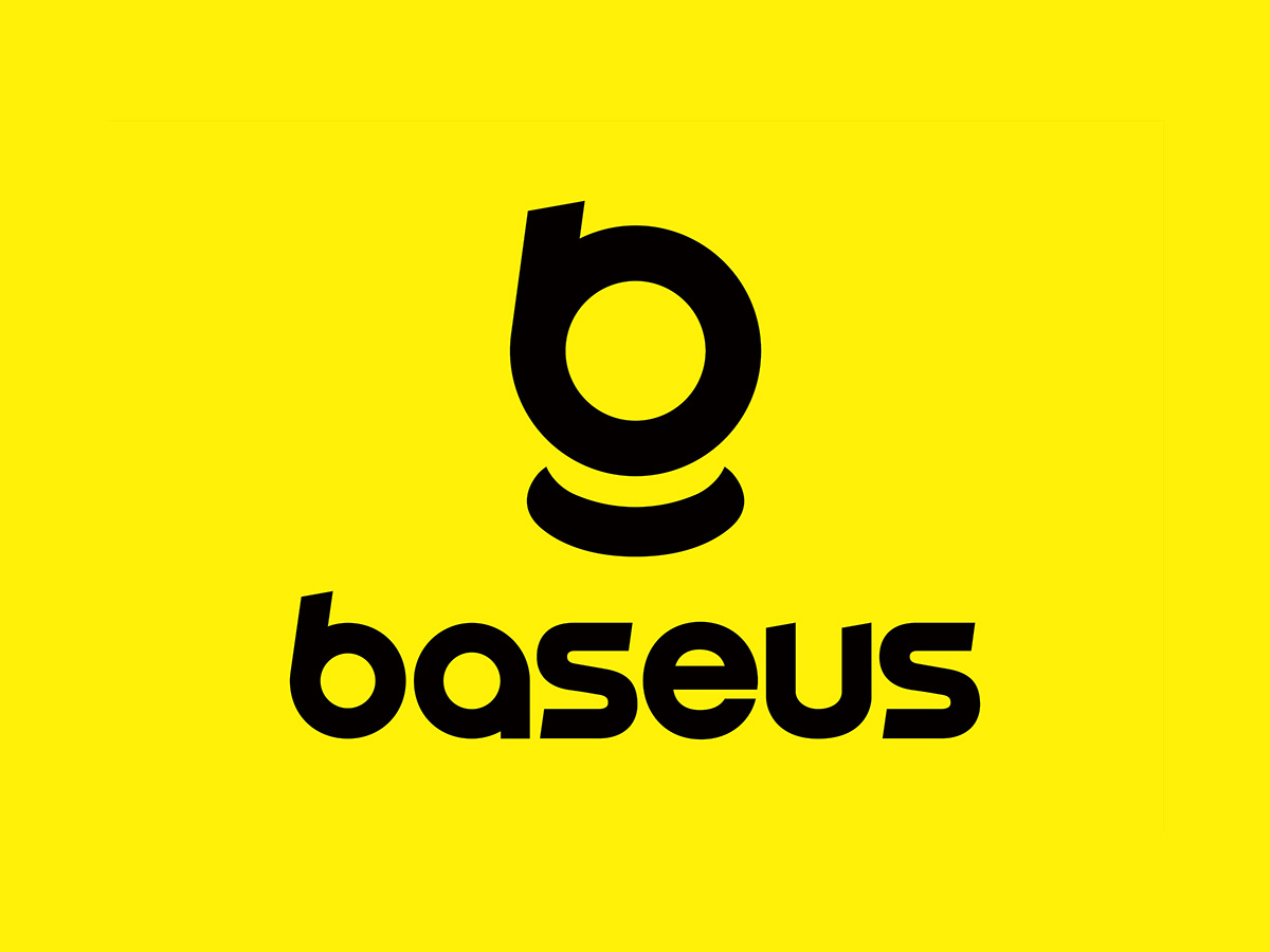 baseus倍思充电宝-黄底黑字logo