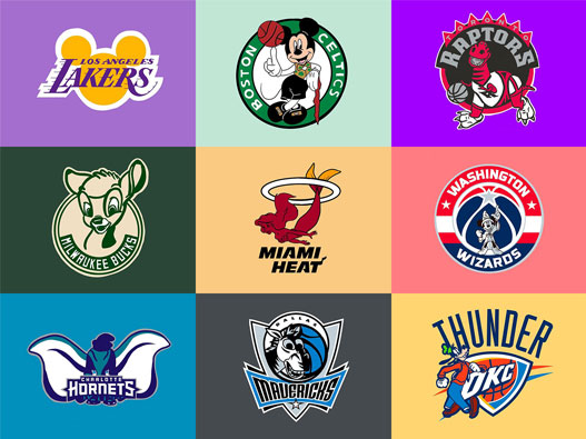 NBA球队的迪士尼logo