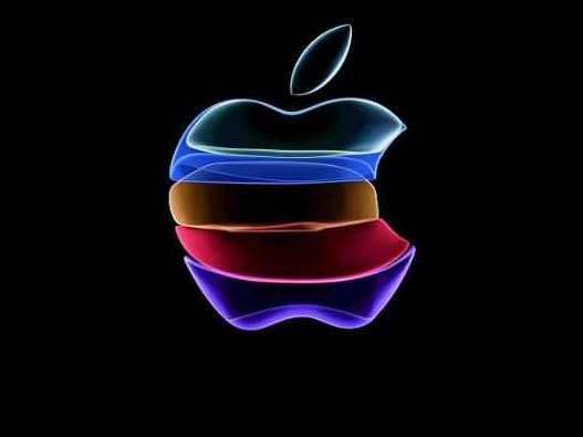 苹果秋季邀请函蓝色新logo
