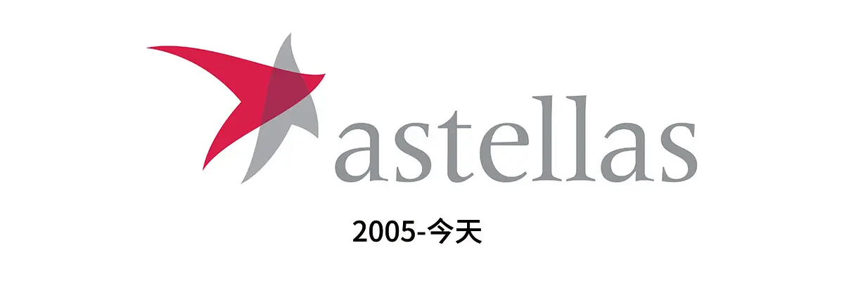 Astellas日本安斯泰来制药往年旧logo设计-药物标志设计