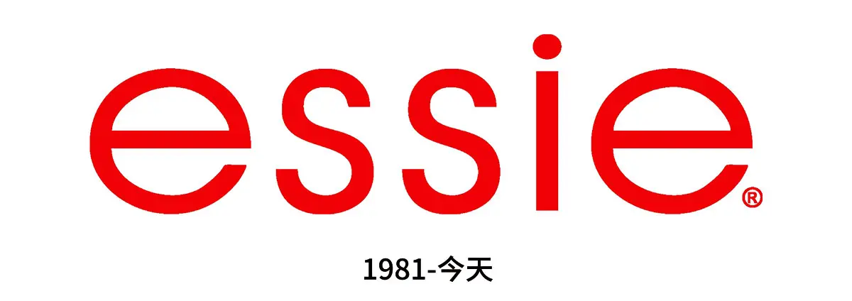 Essie美国艾茜指甲油往年旧logo设计-美甲品牌logo设计