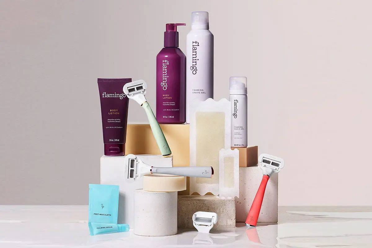 Flamingo美国火烈鸟女士剃刀-女士剃刀logo设计