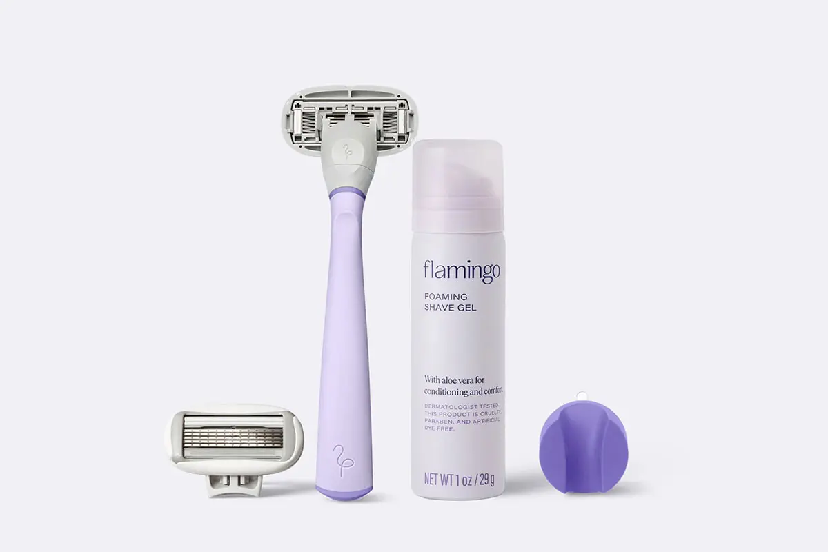 Flamingo美国火烈鸟女士剃刀-脱毛产品logo设计