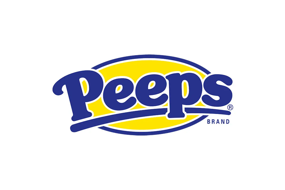 Peeps复活节棉花糖LOGO设计-零食logo设计