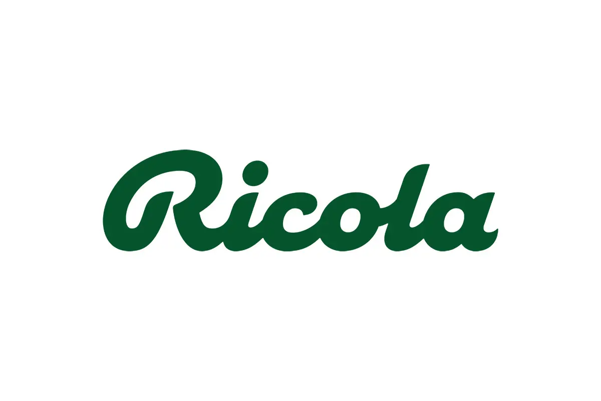 Ricola‌瑞士利口乐润喉糖LOGO设计-草书风格logo设计