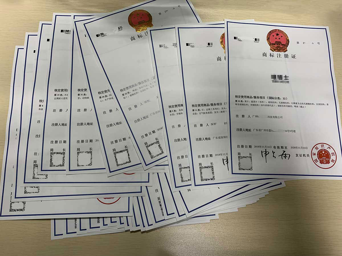 商标注册成功