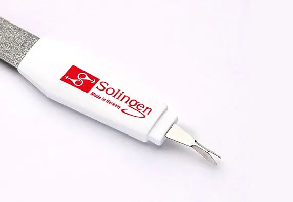 Solingen德国索林根美甲工具logo设计含义及修脚道具标志设计理念