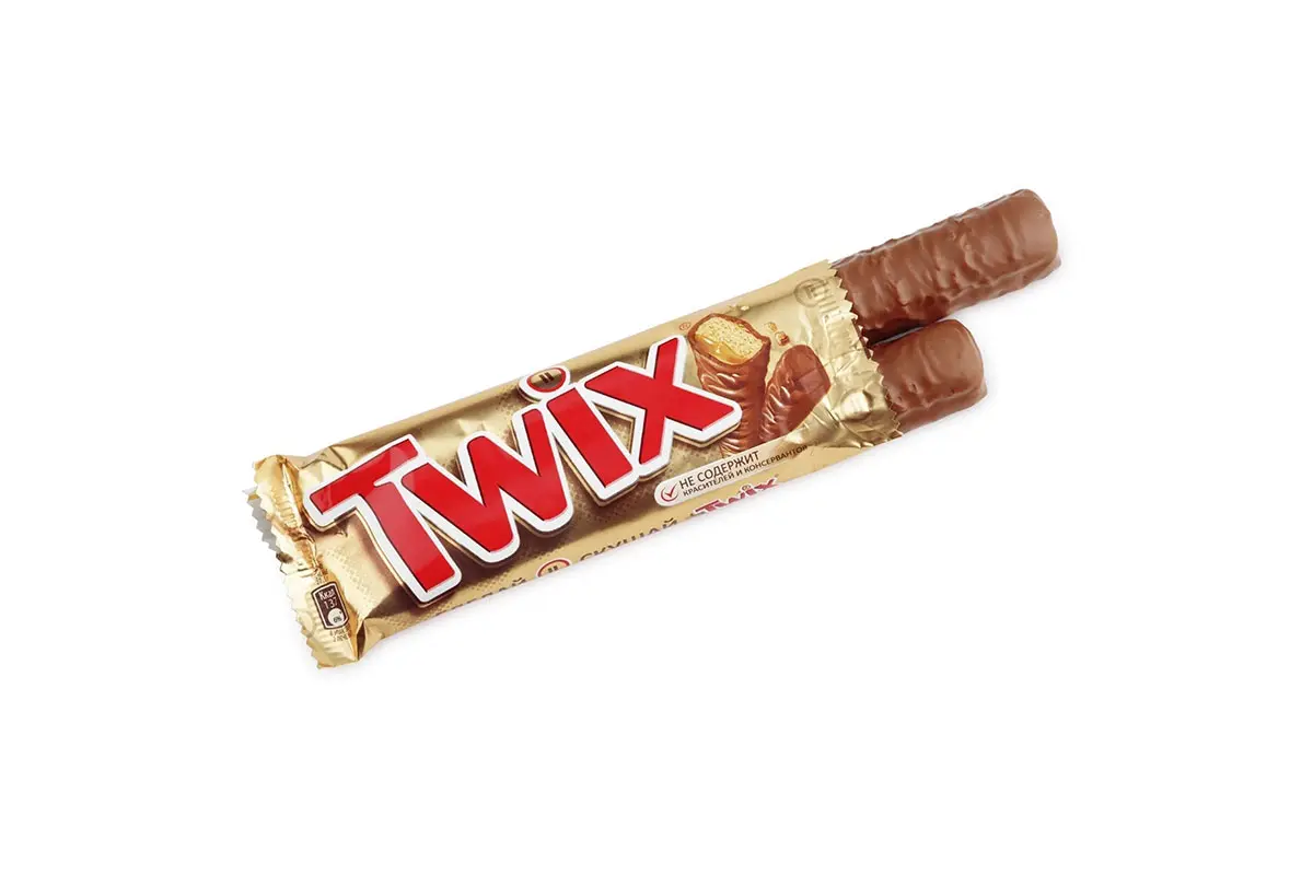 Twix玛氏公司旗下特威斯巧克力棒-双棍形态标志设计公司