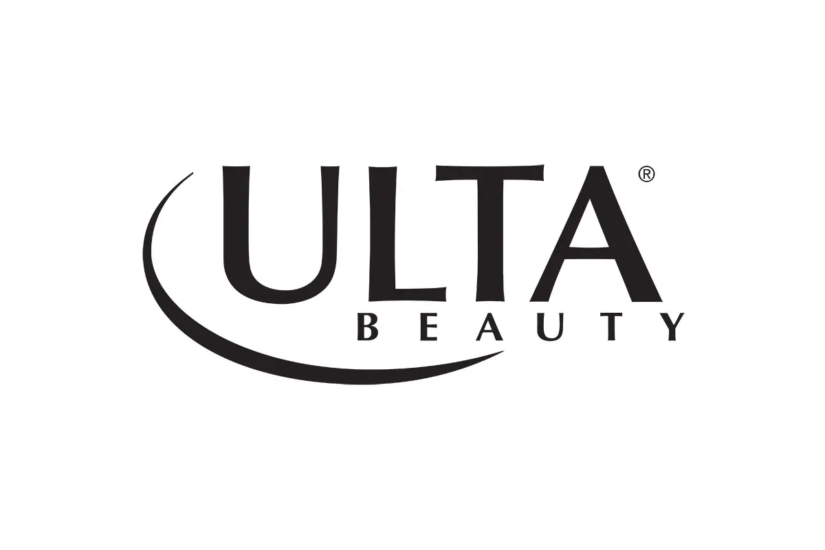 Ulta美国化妆品logo设计-镰刀形弧线logo设计