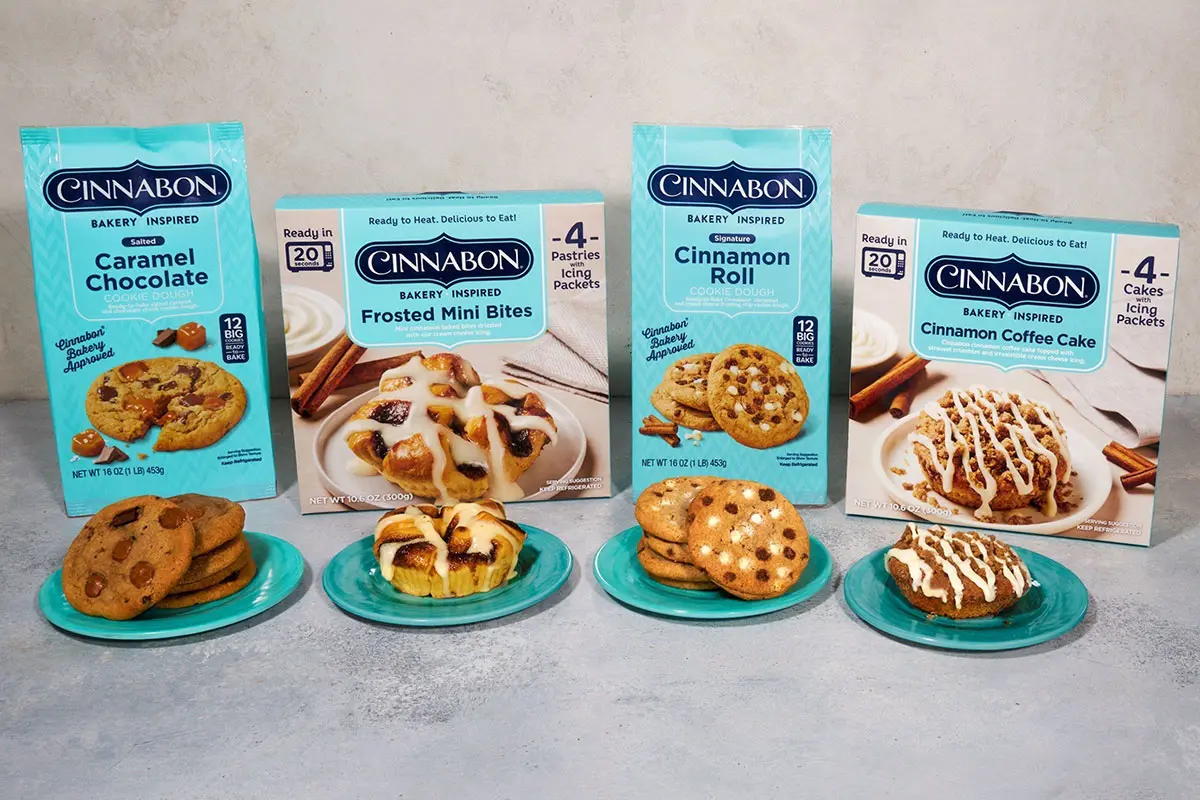 Cinnabon bakery美国面包店连锁-手写风格logo设计
