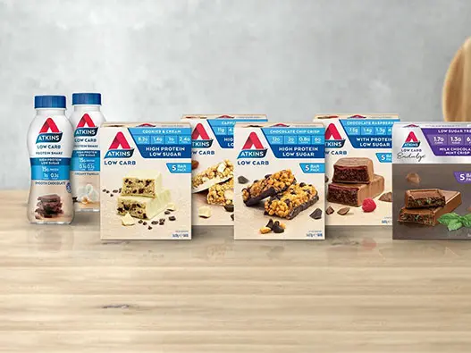 Atkins美国阿特金斯健康食品logo设计含义及食品标志设计理念