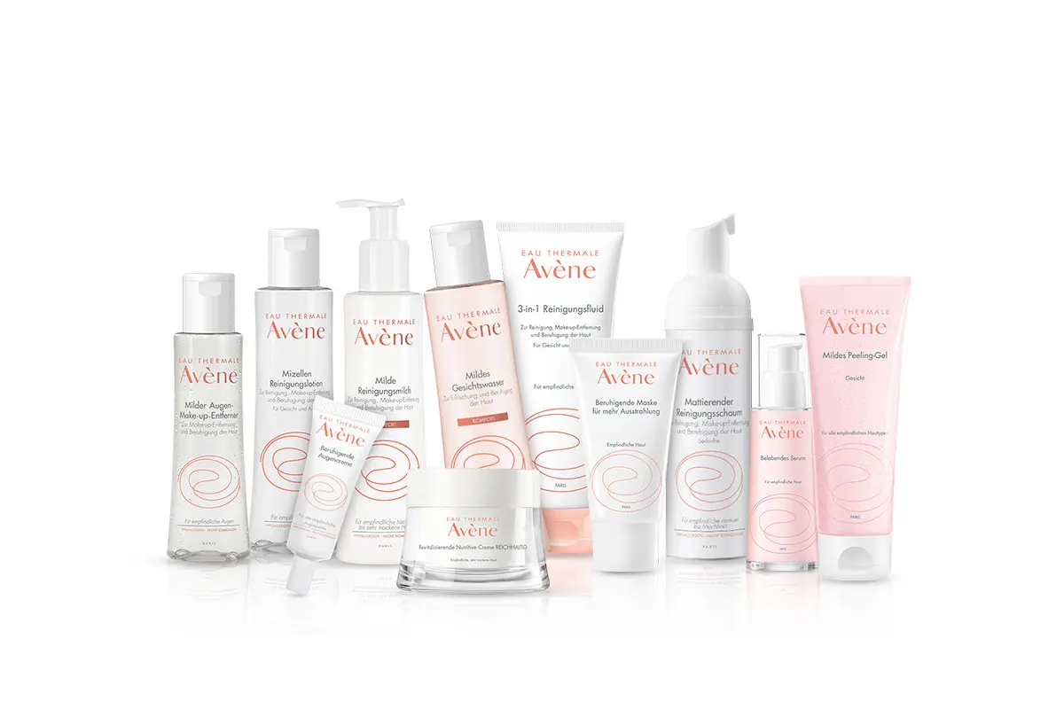 Avene法国雅漾护肤品-裸粉色logo设计