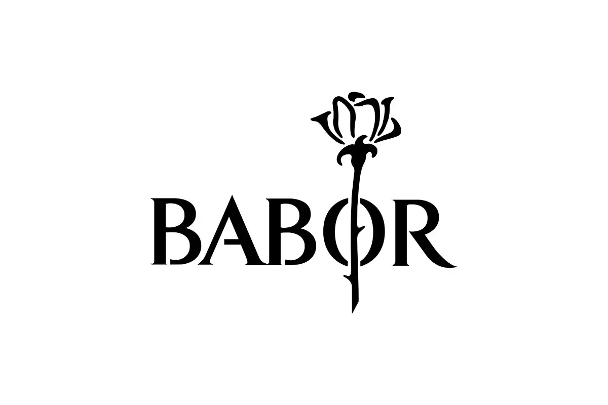 Babor德国芭宝护肤logo设计-玫瑰花logo设计