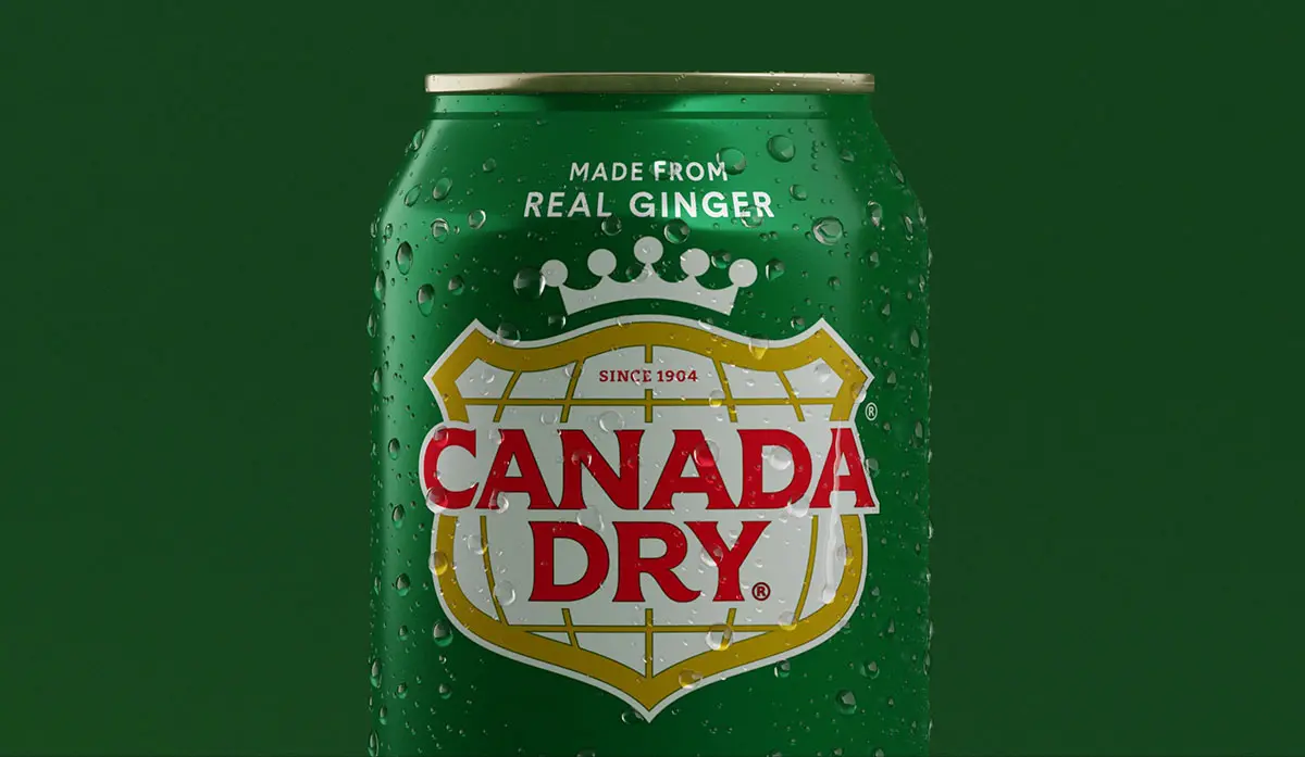 Canada Dry加拿大姜汁汽水-经纬线logo设计