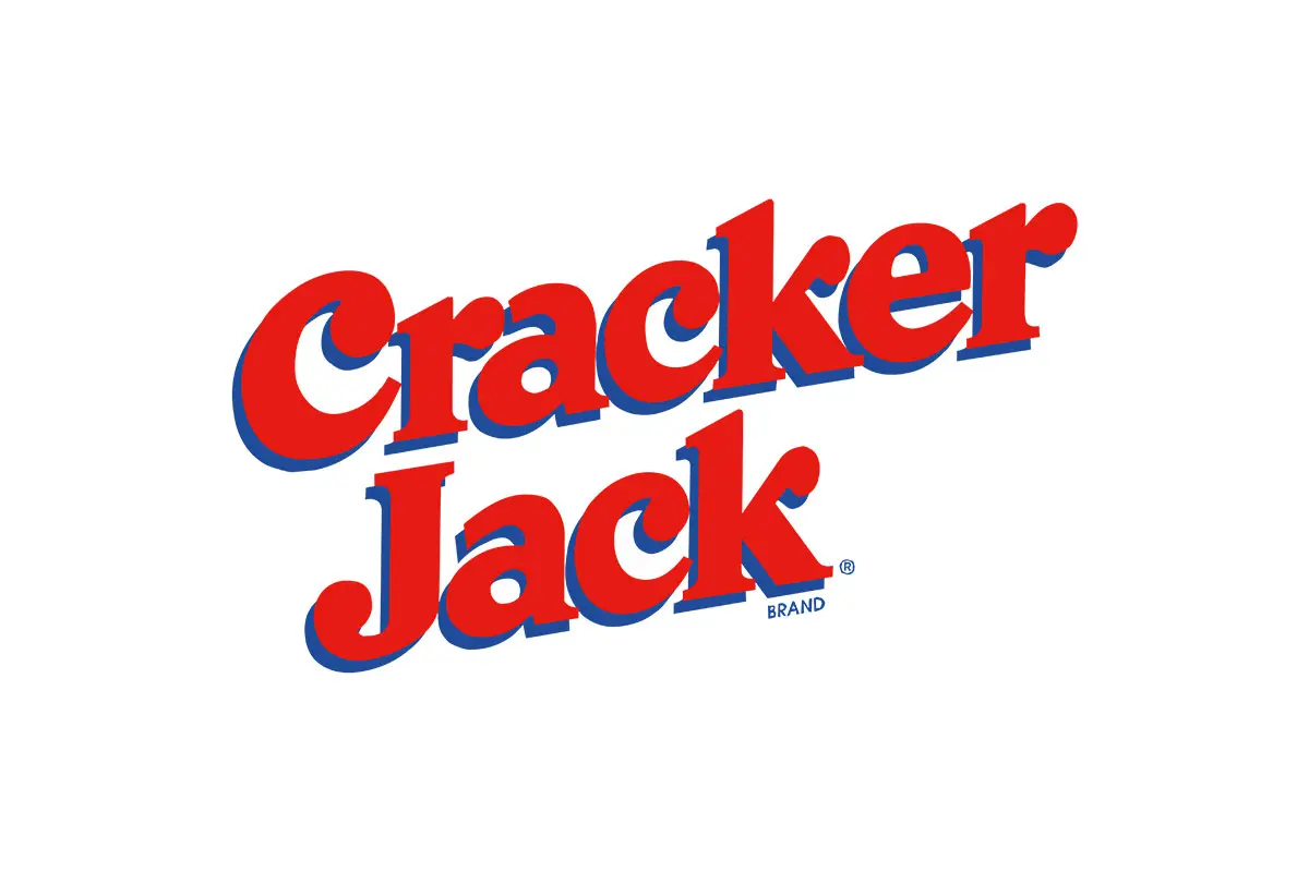Cracker Jack百事焦糖爆米花logo设计-装饰笔触logo设计