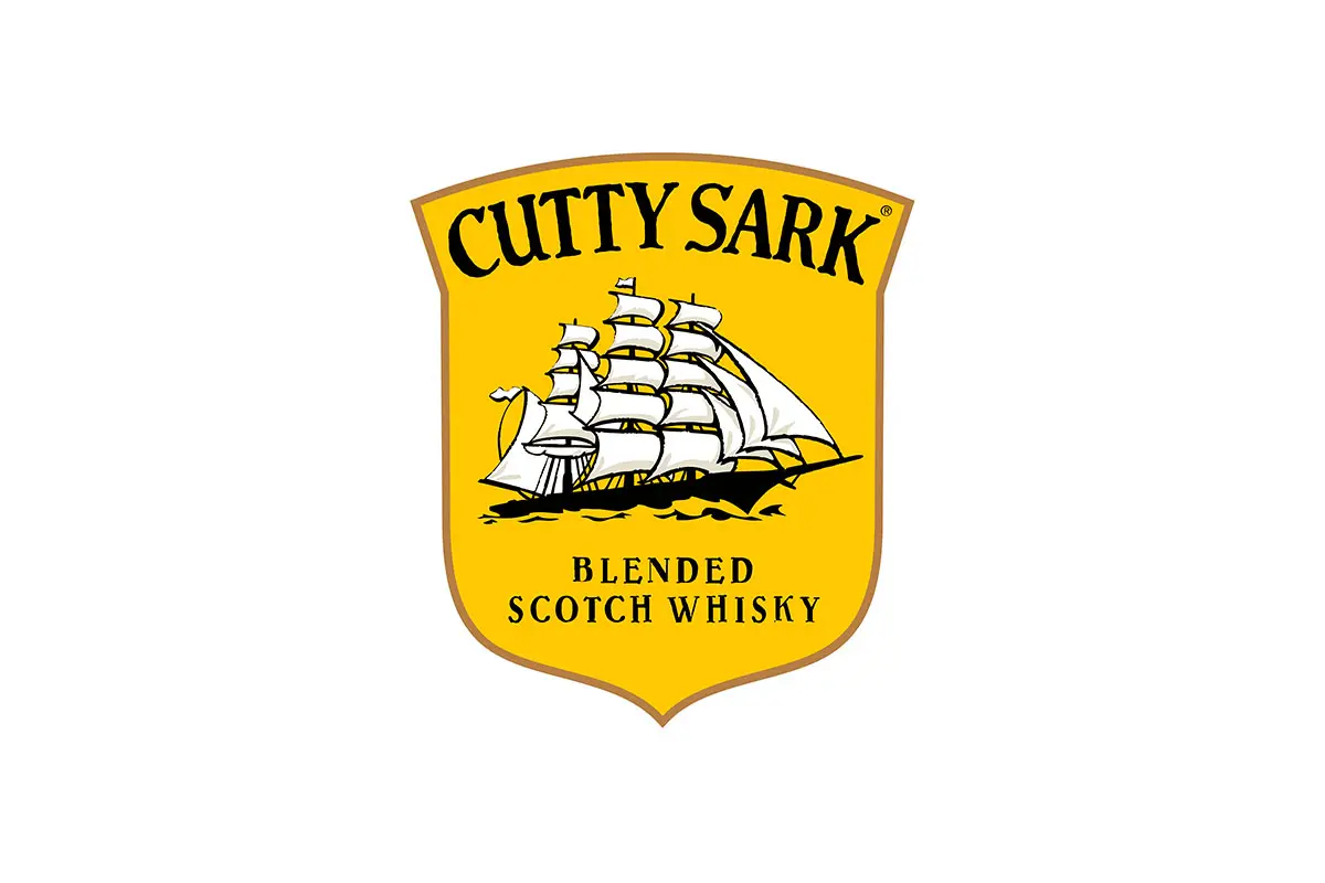 CUTTY SARK卡蒂萨克混合苏格兰威士忌logo设计-盾牌logo设计