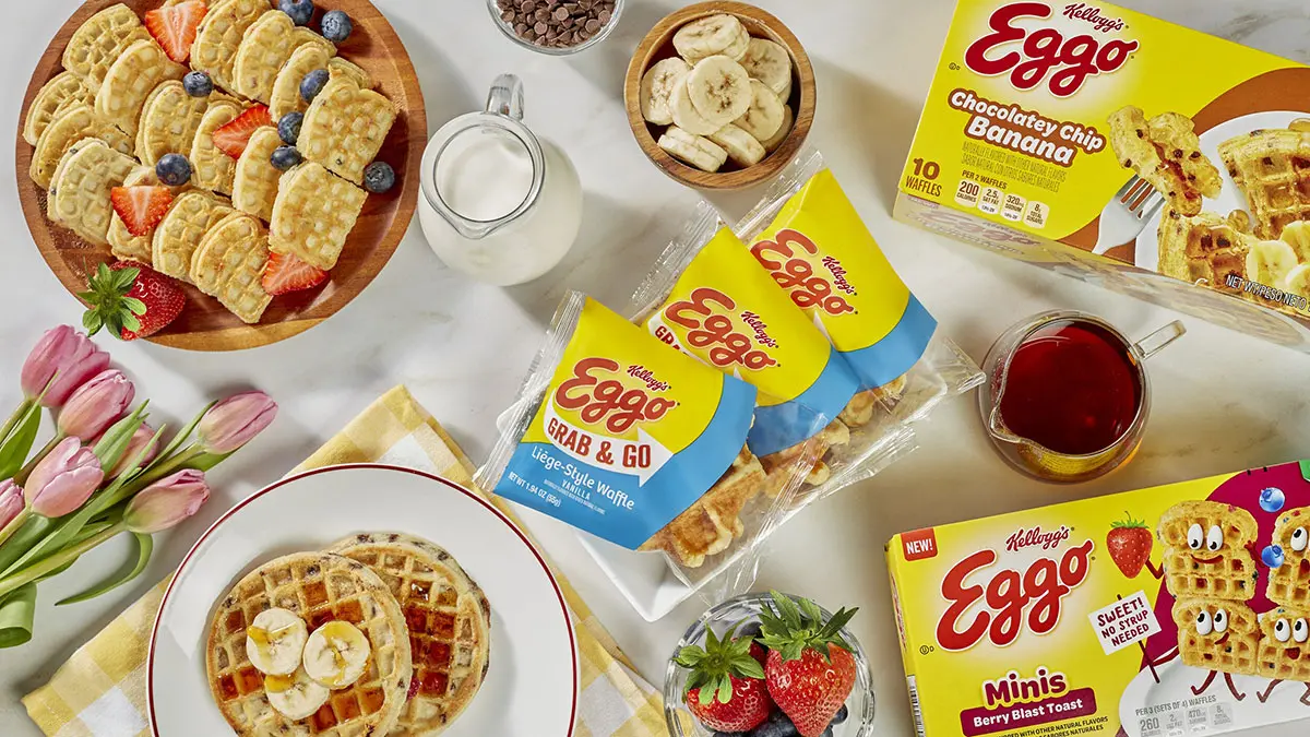 Kellogg's Eggo速冻华夫饼-圆润饱满标志设计