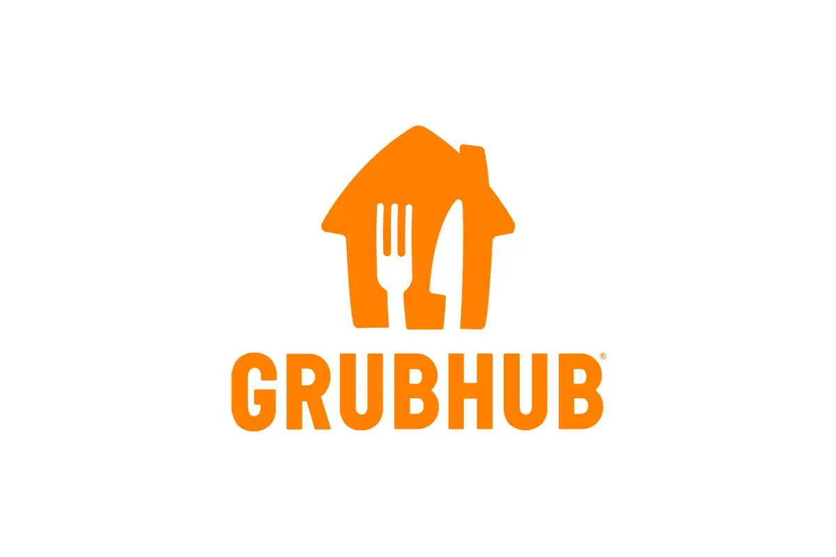 Grubhub美国在线食品配送平台logo设计-房屋logo设计