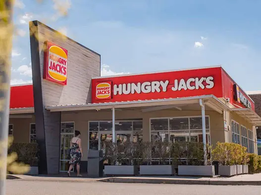 Hungry Jack's澳大利亚汉堡王快餐连锁logo设计含义及NWSL标志设计理念