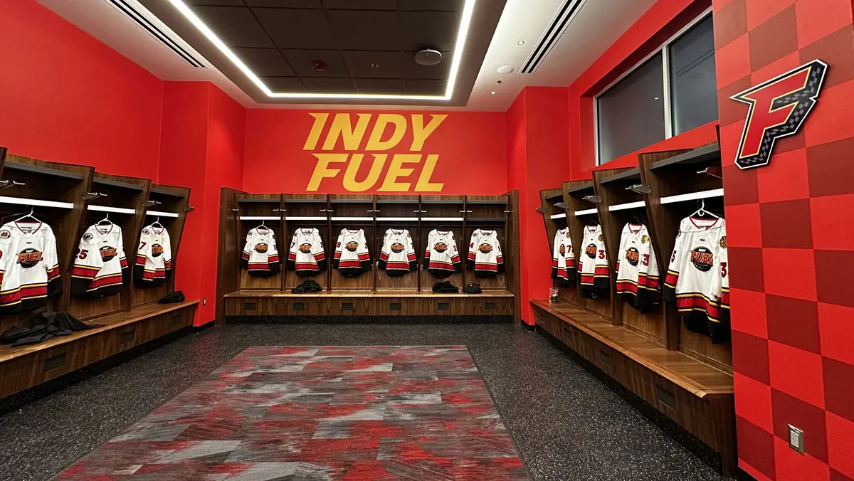 Indy Fuel印地燃料曲棍球队专卖店-赛车logo设计